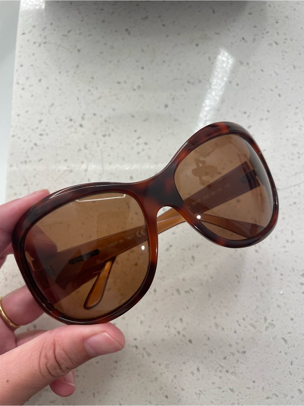 Tom Ford Tortoiseshell Brown Oversized Women's Sunglasses
